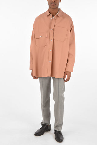snap button overshirt