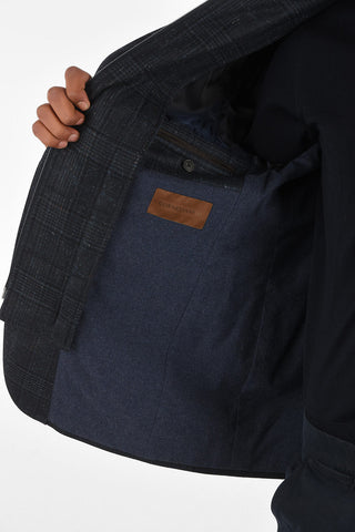 ID tartan IDENTITY 2-button blazer