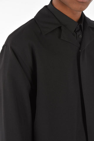 silk embroidery back SISTEM shirt