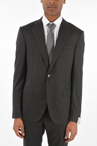 Virgin Wool Herringbone LEADER Suit