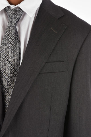Virgin Wool Herringbone LEADER Suit