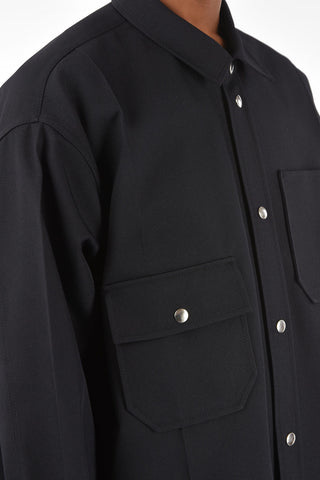 snap button overshirt