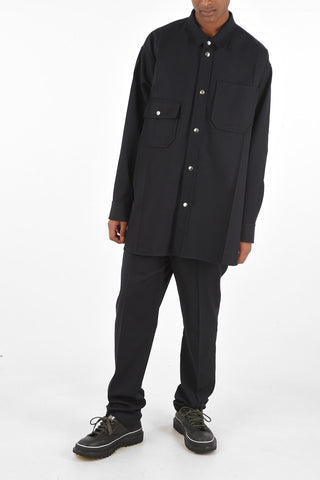 snap button overshirt