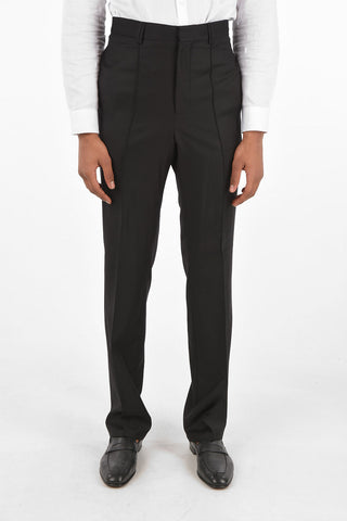 Pantalone Straight Leg in Lana vergine