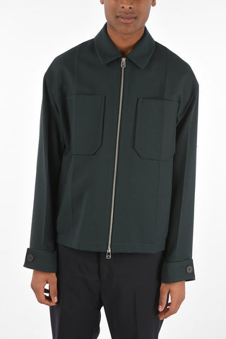 Overshirt with Zip Closure
