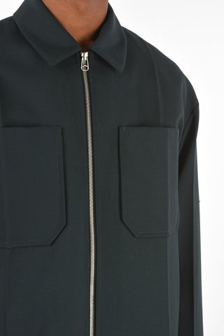 Overshirt with Zip Closure