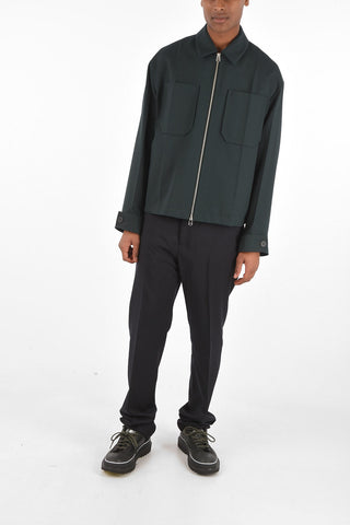 Overshirt with Zip Closure