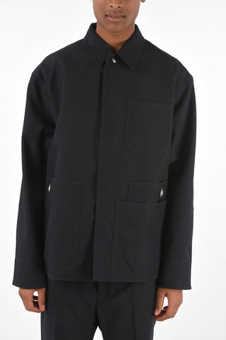 hidden closure utility fatigue jacket