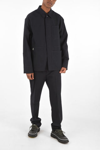 hidden closure utility fatigue jacket