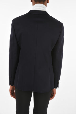 Neoprene Skinny Fit 2 Button Blazer
