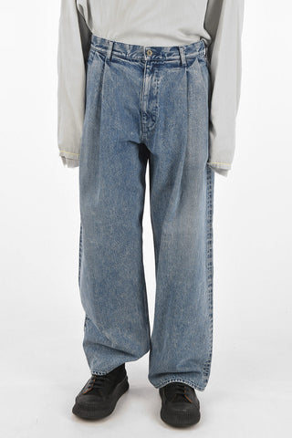 NICK FOUQUET 28cm double pleat wide jeans
