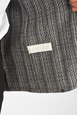 NICK FOUQUET virgin wool center vent notch lapel 1-button blazer