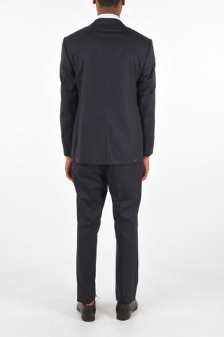 Virgin Wool Single Breasted Pinstriped LEADER Suit