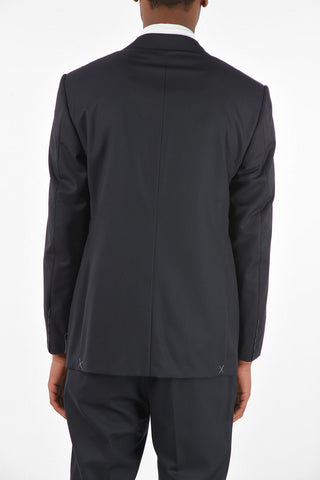 Virgin Wool Single Breasted Pinstriped LEADER Suit