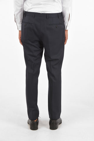 Virgin Wool Single Breasted Pinstriped LEADER Suit