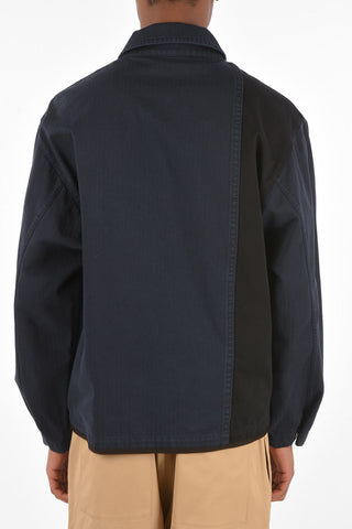 cotton overshirt with snap button