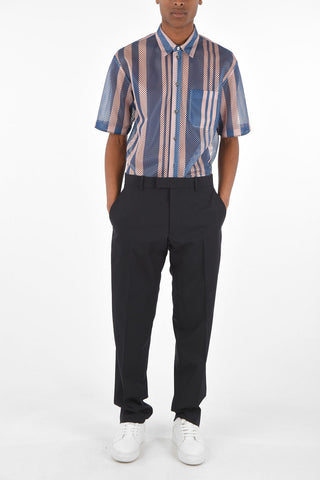 Virgin Wool High Waist Pants