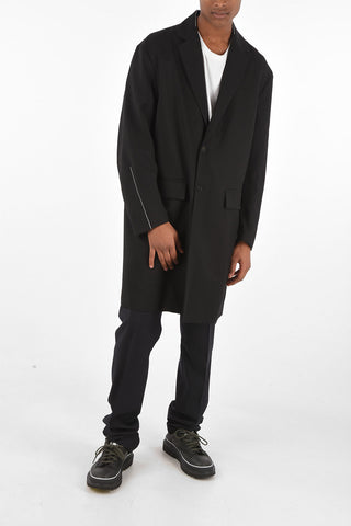 virgin wool 2-button SAXA Overcoat
