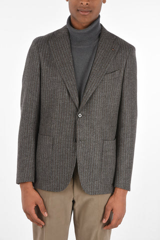 CC COLLECTION Wool and Cashmere Striped REWARD Blazer