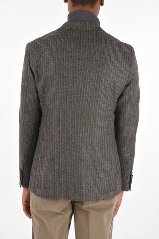 CC COLLECTION Wool and Cashmere Striped REWARD Blazer
