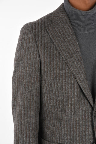 CC COLLECTION Wool and Cashmere Striped REWARD Blazer