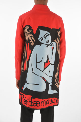 embroidered PANDAEMONIUM Overcoat