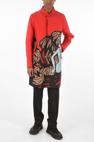 embroidered PANDAEMONIUM Overcoat
