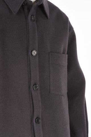 NICK FOUQUET wool balmacaan coat with breast pockets