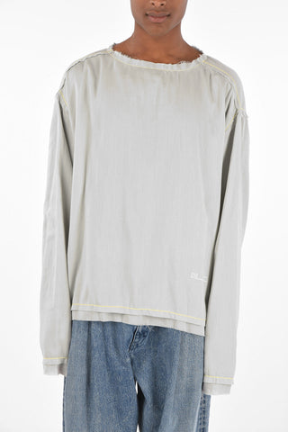 Long Sleeve T-shirt with Maxi Print on the Back