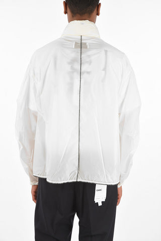 extractable hood jacket with zip closure
