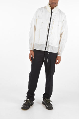 extractable hood jacket with zip closure
