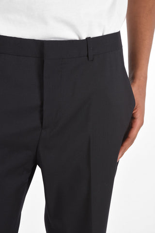 virgin wool CESAR belt loops trousers