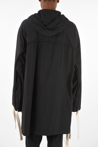 hooded Trench with zip closure