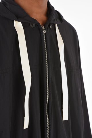 hooded Trench with zip closure