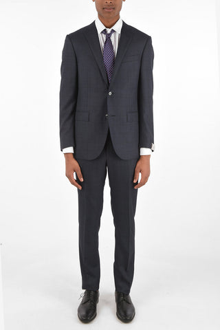 Virgin Wool Checked ACADEMY Suit