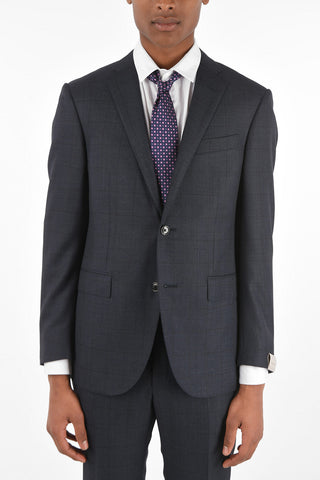 Virgin Wool Checked ACADEMY Suit