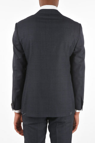 Virgin Wool Checked ACADEMY Suit