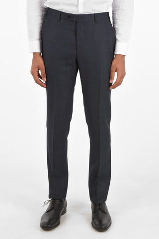 Virgin Wool Checked ACADEMY Suit