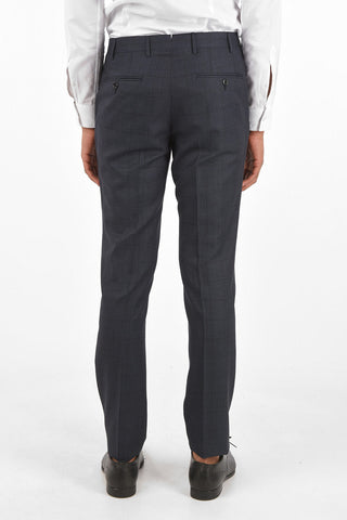 Virgin Wool Checked ACADEMY Suit