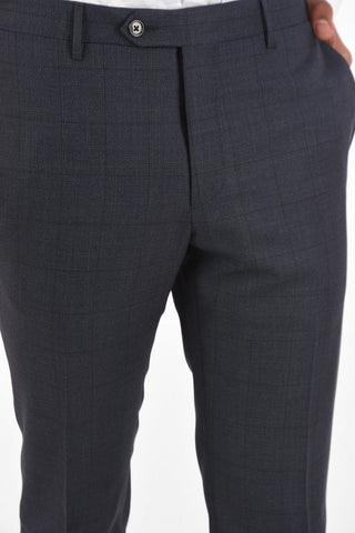 Virgin Wool Checked ACADEMY Suit