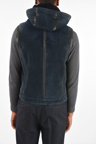 Shearling Hoodie Gilet