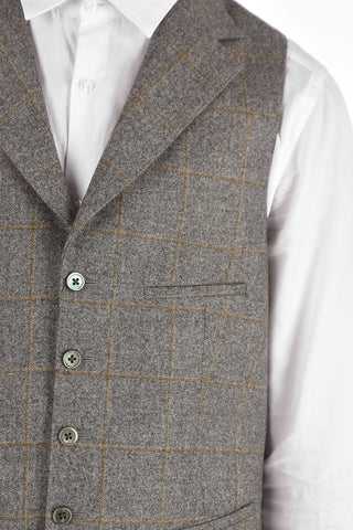Virgin Wool Tartan ACADEMY Vest