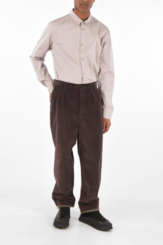 NICK FOUQUET corduroy single pleat trousers