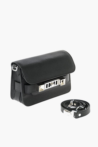 Printed Leather LINOSA Shoulder Bag with Metal Details
