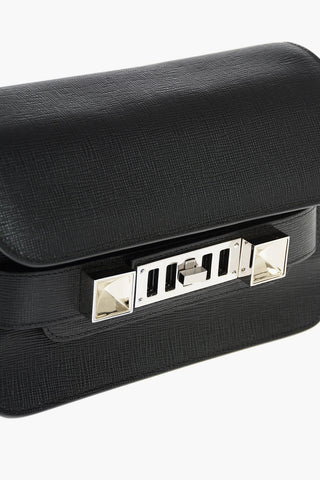 Printed Leather LINOSA Shoulder Bag with Metal Details