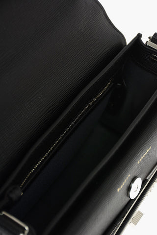 Printed Leather LINOSA Shoulder Bag with Metal Details