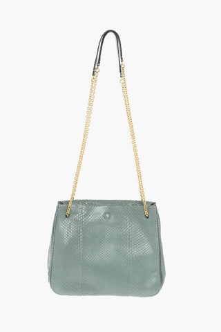 Satin Python Shoulder Bag
