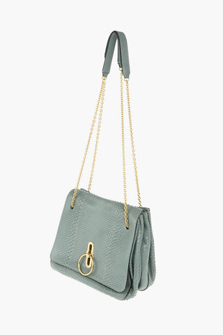 Satin Python Shoulder Bag