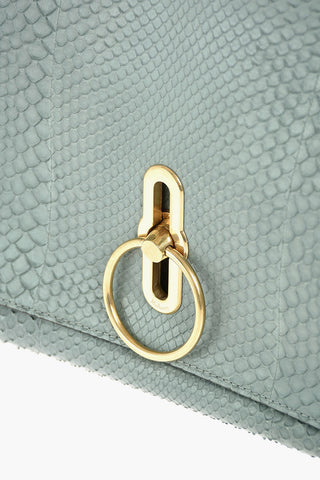 Satin Python Shoulder Bag