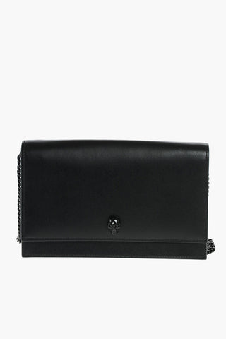 Leather SKULL Shoulder Bag with Chain